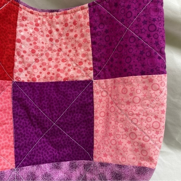 Handmade patchwork quilted bag - Picture 3 of 11